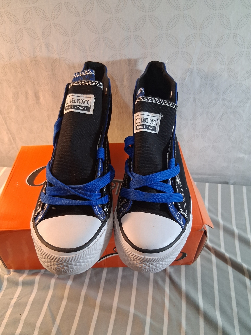 Collection'O Navy and Royal Blue Canvas Sneakers